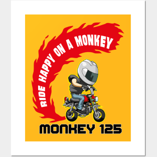 Ride Happy on a Monkey Posters and Art